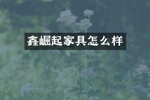 鑫崛起家具怎么样