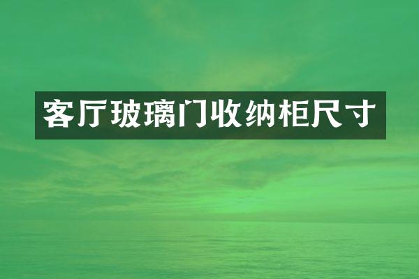 客厅玻璃门收纳柜尺寸