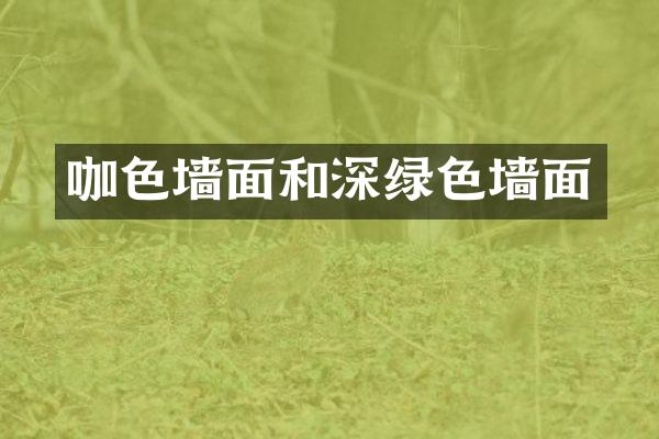 咖色墙面和深绿色墙面