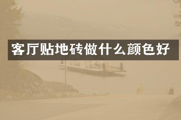客厅贴地砖做什么颜色好