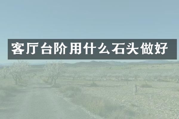 客厅台阶用什么石头做好
