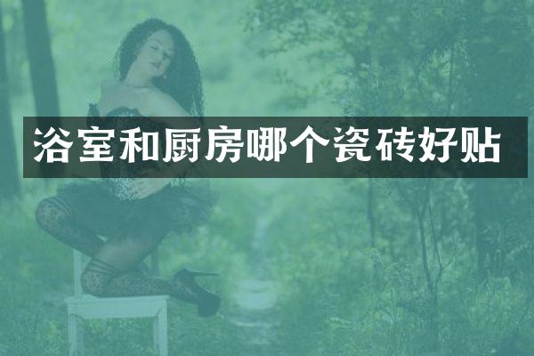 浴室和厨房哪个瓷砖好贴