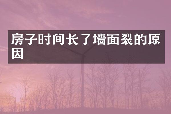 房子时间长了墙面裂的原因