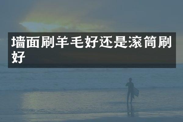 墙面刷羊毛好还是滚筒刷好