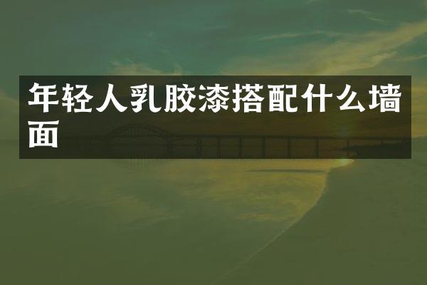年轻人乳胶漆搭配什么墙面