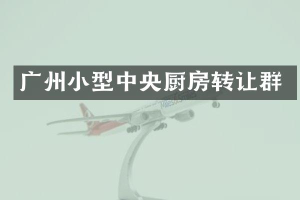 广州小型中央厨房转让群