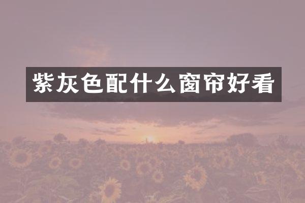 紫灰色窗帘好看