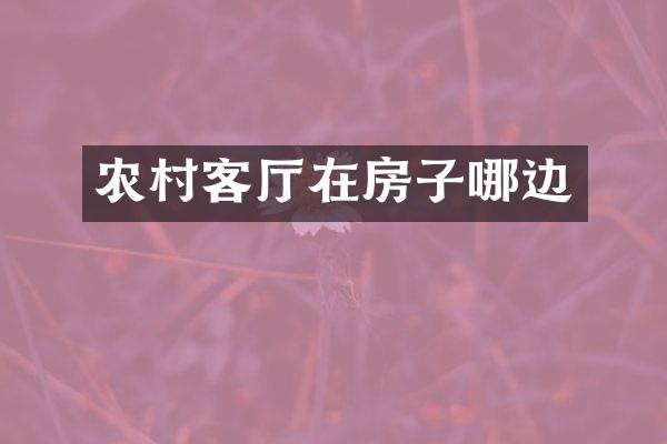 农村客厅在房子哪边