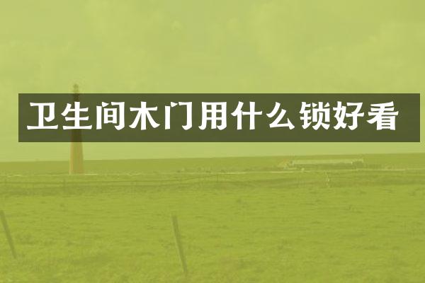 卫生间木门用什么锁好看