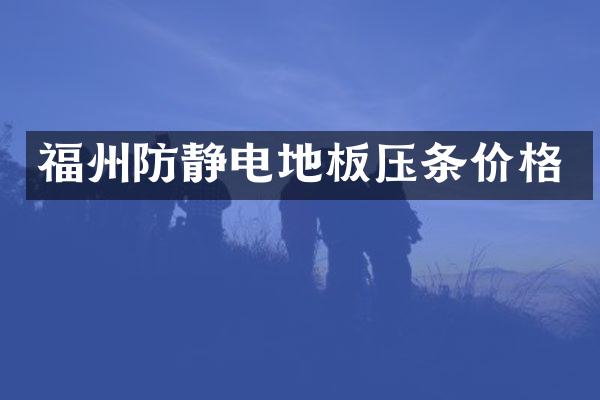 福州防静电地板压条价格