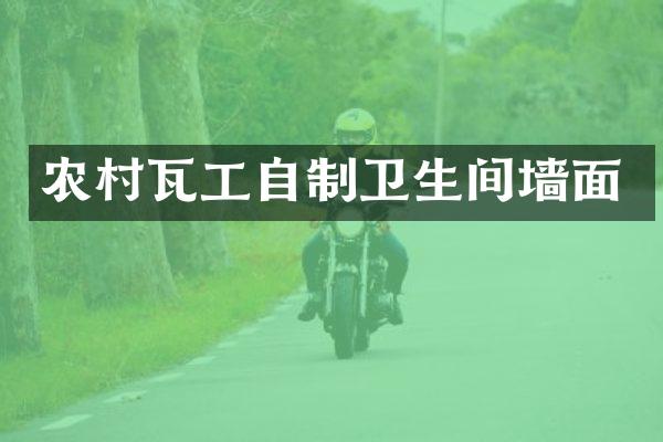 农村瓦工自制卫生间墙面