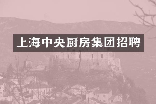上海中央厨房集团招聘