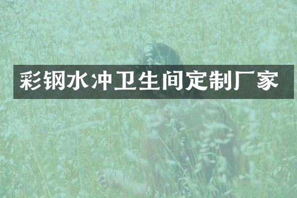 彩钢水冲卫生间定制厂家