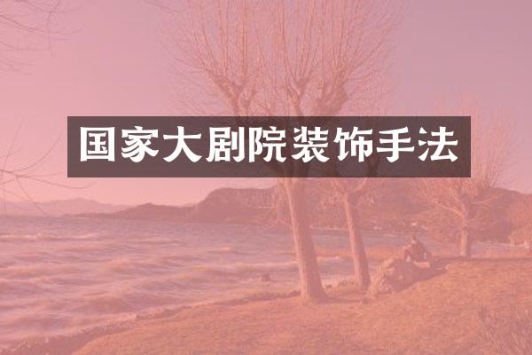 国家大剧院装饰手法