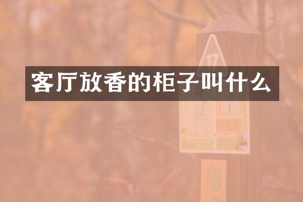客厅放香的柜子叫什么