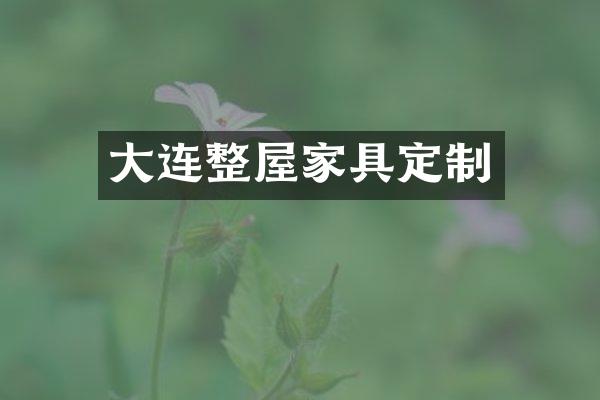 大连整屋家具定制