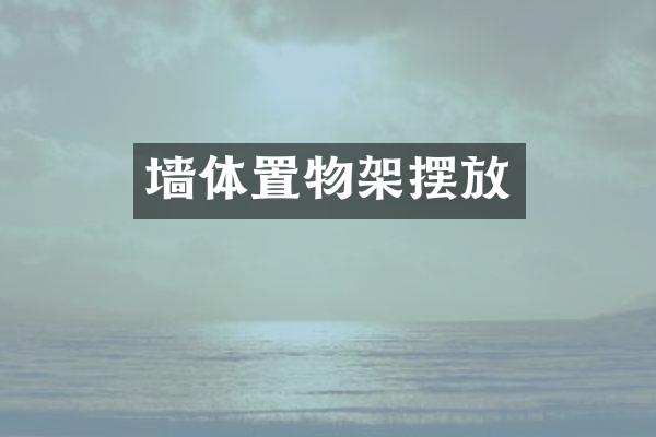 墙体置物架摆放