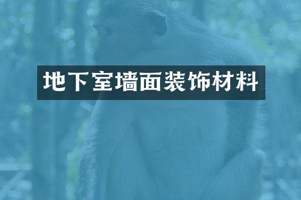 地下室墙面装饰材料