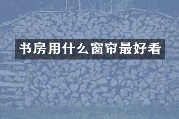 书房用什么窗帘最好看