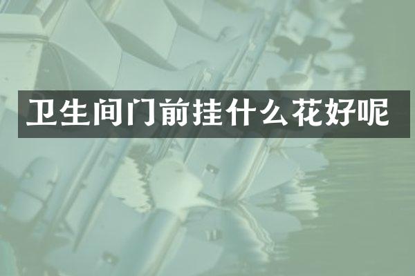 卫生间门前挂什么花好呢