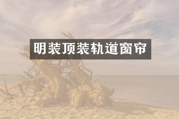 明装顶装轨道窗帘