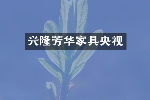 兴隆芳华家具央视