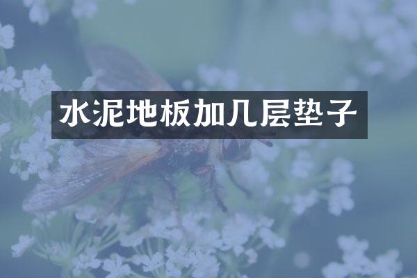 水泥地板加几层垫子