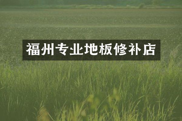 福州专业地板修补店