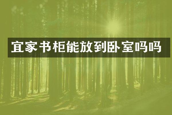 宜家书柜能放到卧室吗吗