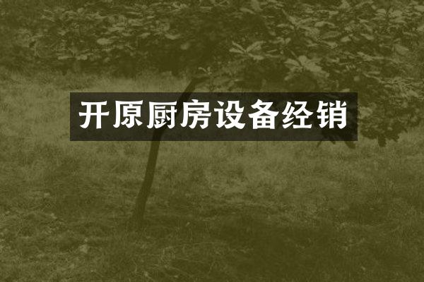 开原厨房设备经销