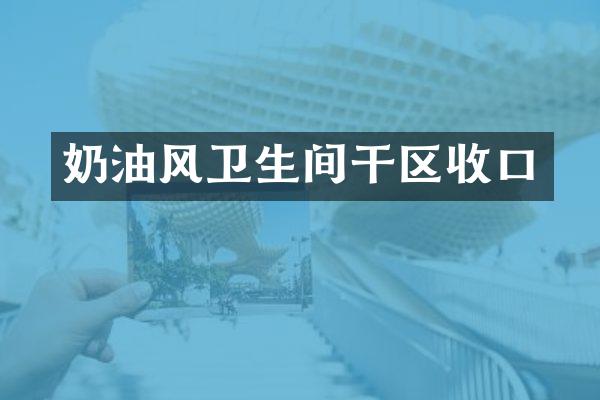 奶油风卫生间干区收口
