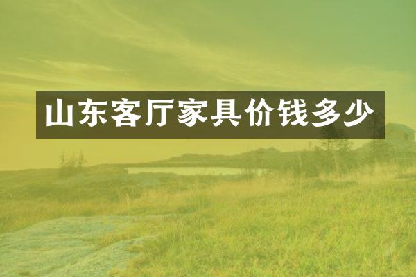山东客厅家具价钱多少