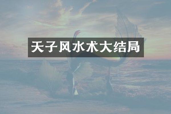 天子风水术大结局