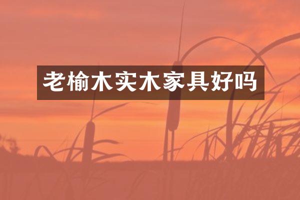 老榆木实木家具好吗