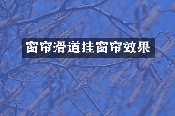 窗帘滑道挂窗帘效果