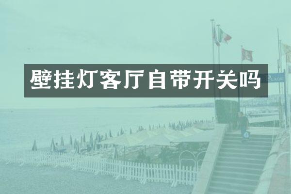 壁挂灯客厅自带开关吗
