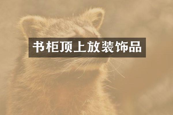 书柜顶上放装饰品