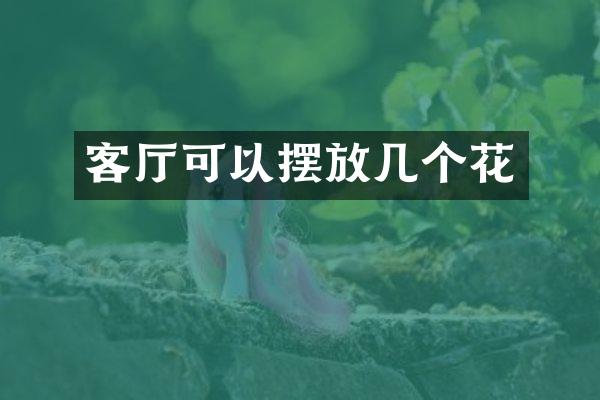 客厅可以摆放几个花