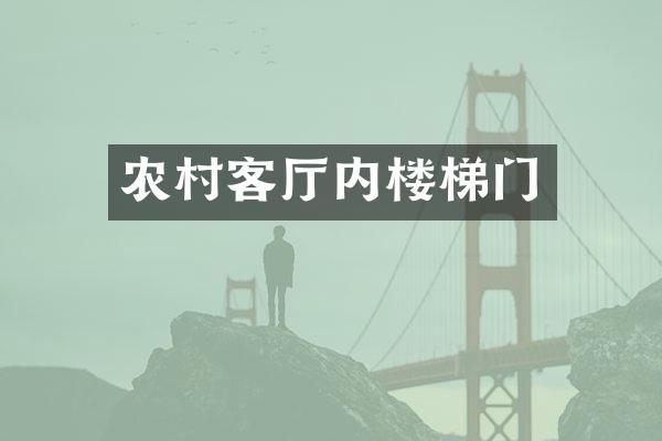 农村客厅内楼梯门