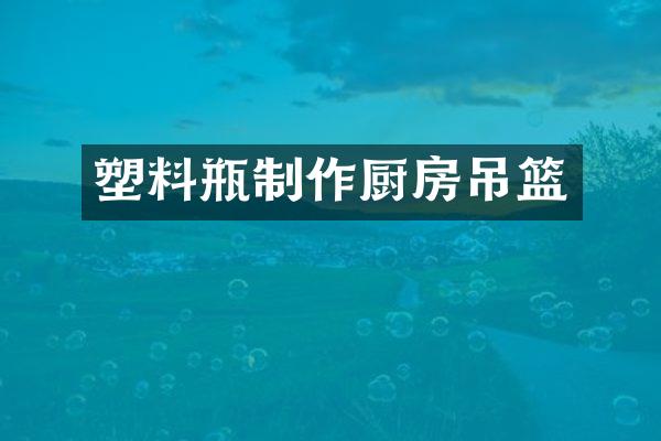 塑料瓶制作厨房吊篮