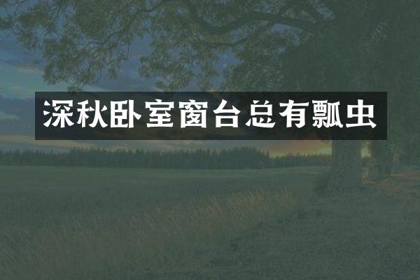深秋卧室窗台总有瓢虫