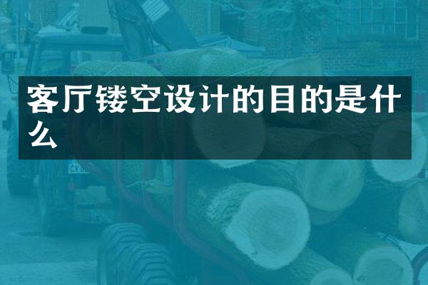 客厅镂空设计的目的是什么