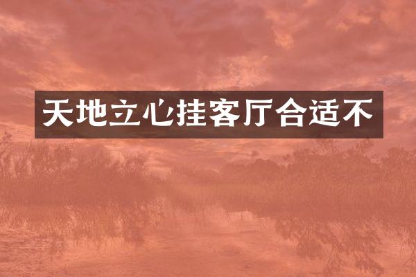 天地立心挂客厅合适不