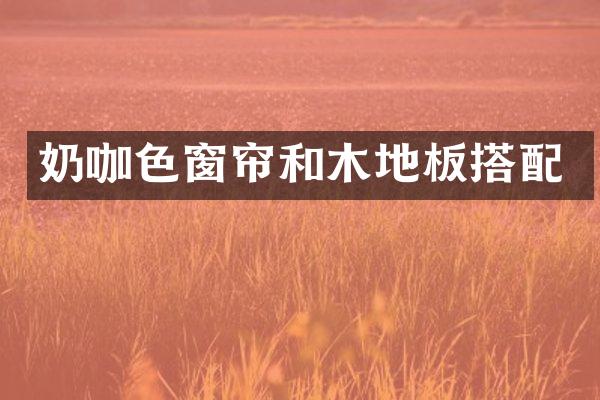 奶咖色窗帘和木地板搭配