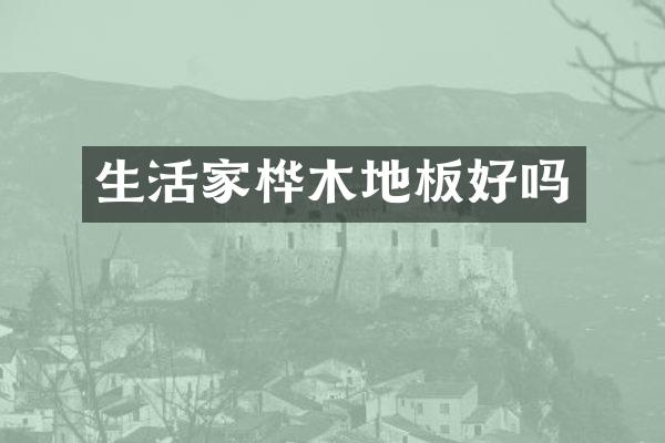 生活家桦木地板好吗