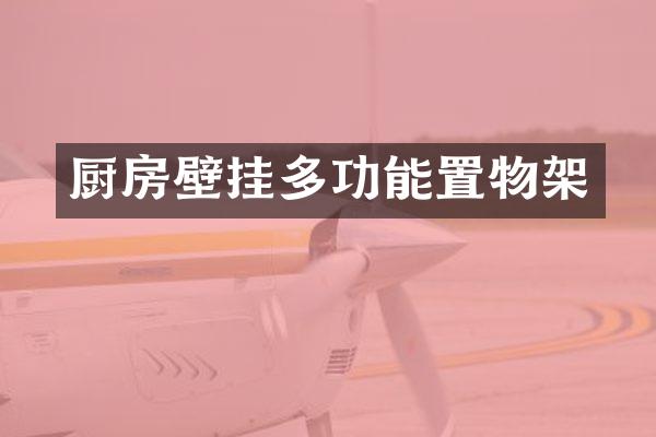 厨房壁挂多功能置物架