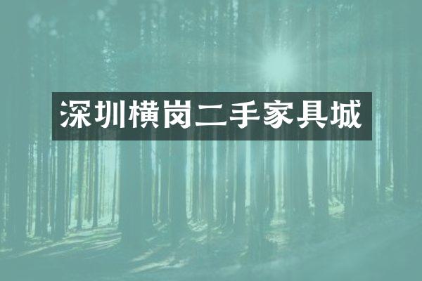 深圳横岗二手家具城