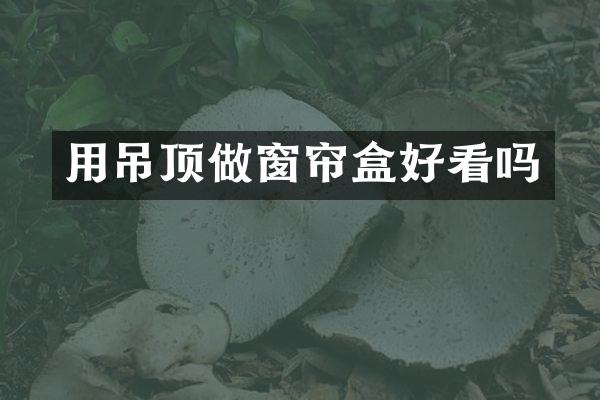用吊顶做窗帘盒好看吗