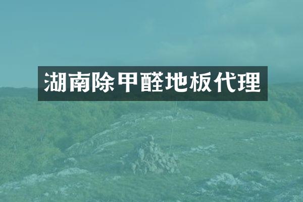 湖南除甲醛地板代理