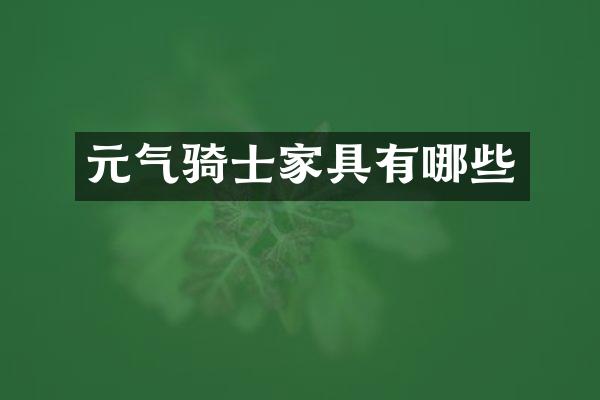 元气骑士家具有哪些